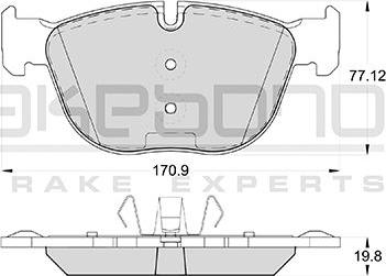 Akebono AN-4446KE - Set placute frana,frana disc aaoparts.ro