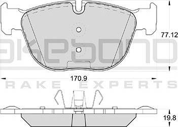 Akebono AN-4446K - Set placute frana,frana disc aaoparts.ro
