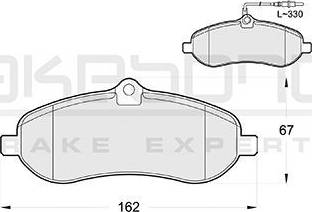 Akebono AN-4452WK - Set placute frana,frana disc aaoparts.ro