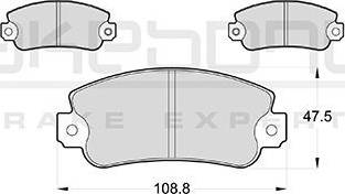 Akebono AN-4409K - Set placute frana,frana disc aaoparts.ro