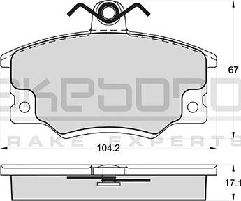 Akebono AN-4411KE - Set placute frana,frana disc aaoparts.ro