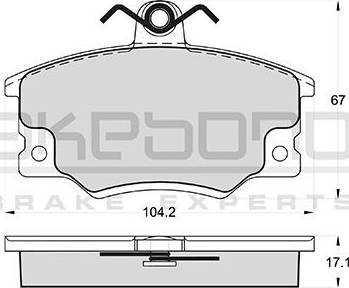 Akebono AN-4411K - Set placute frana,frana disc aaoparts.ro