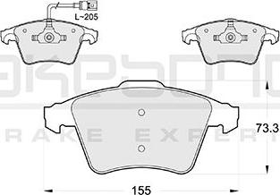 Akebono AN-4484WK - Set placute frana,frana disc aaoparts.ro
