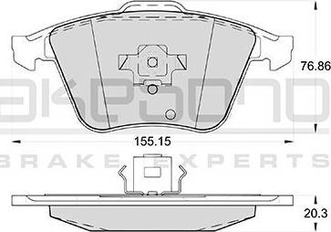 Akebono AN-4423WK - Set placute frana,frana disc aaoparts.ro