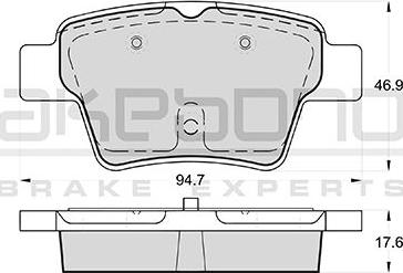 Akebono AN-4479K - Set placute frana,frana disc aaoparts.ro
