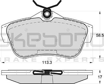 Akebono AN-4537K - Set placute frana,frana disc aaoparts.ro