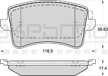Akebono AN-4690WKE - Set placute frana,frana disc aaoparts.ro