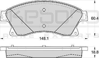 Akebono AN-4645WK - Set placute frana,frana disc aaoparts.ro