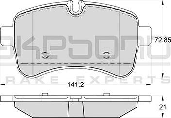 Akebono AN-4685K - Set placute frana,frana disc aaoparts.ro