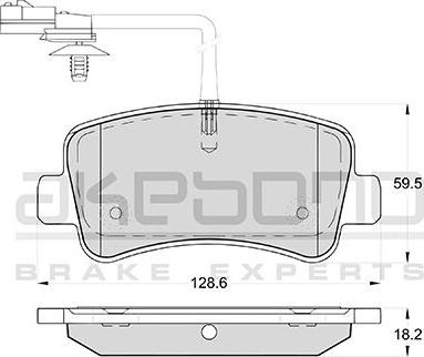 Akebono AN-4688WKE - Set placute frana,frana disc aaoparts.ro