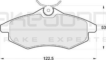 Akebono AN-4096K - Set placute frana,frana disc aaoparts.ro
