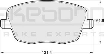 Akebono AN-4097KE - Set placute frana,frana disc aaoparts.ro