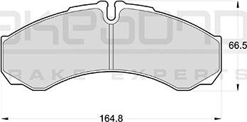 Akebono AN-4057KE - Set placute frana,frana disc aaoparts.ro