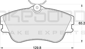 Akebono AN-4064KE - Set placute frana,frana disc aaoparts.ro