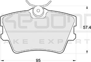 Akebono AN-4062KE - Set placute frana,frana disc aaoparts.ro