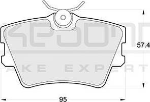 Akebono AN-4062K - Set placute frana,frana disc aaoparts.ro