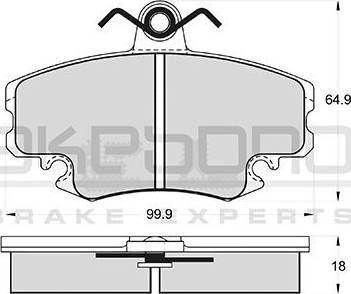 Akebono AN-4014K - Set placute frana,frana disc aaoparts.ro