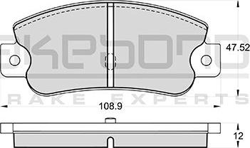 Akebono AN-4192KE - Set placute frana,frana disc aaoparts.ro