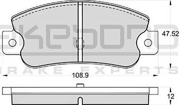 Akebono AN-4192K - Set placute frana,frana disc aaoparts.ro