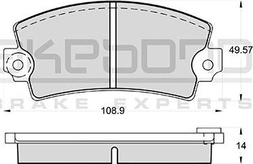 Akebono AN-4146WK - Set placute frana,frana disc aaoparts.ro