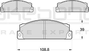 Akebono AN-4164WKE - Set placute frana,frana disc aaoparts.ro