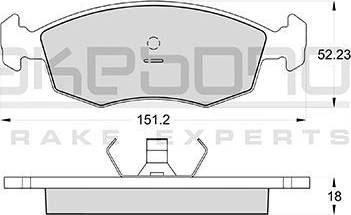 Akebono AN-4178WK - Set placute frana,frana disc aaoparts.ro