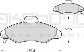 Akebono AN-4354WK - Set placute frana,frana disc aaoparts.ro