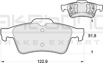 Akebono AN-4303K - Set placute frana,frana disc aaoparts.ro