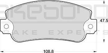 Akebono AN-4307K - Set placute frana,frana disc aaoparts.ro