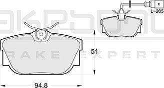 Akebono AN-4290WKE - Set placute frana,frana disc aaoparts.ro