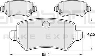 Akebono AN-4283WK - Set placute frana,frana disc aaoparts.ro