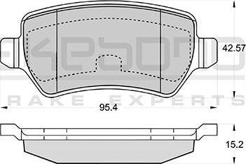 Akebono AN-4279K - Set placute frana,frana disc aaoparts.ro