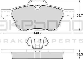 Akebono AN-4275K - Set placute frana,frana disc aaoparts.ro