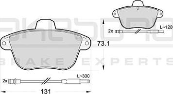 Akebono AN-4744WK - Set placute frana,frana disc aaoparts.ro