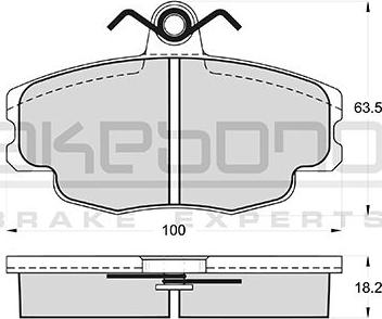 Akebono AN-4743WKE - Set placute frana,frana disc aaoparts.ro