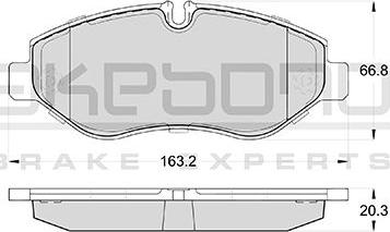 Akebono AN-4723K - Set placute frana,frana disc aaoparts.ro