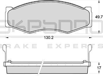 Akebono AN-130WKE - Set placute frana,frana disc aaoparts.ro