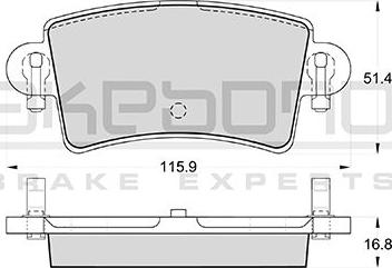 Akebono AN-8155K - Set placute frana,frana disc aaoparts.ro