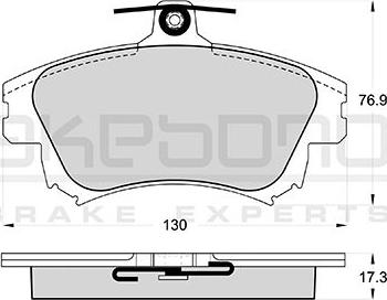 Akebono AN-8158WK - Set placute frana,frana disc aaoparts.ro