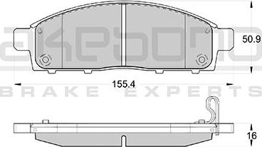 Akebono AN-8166WK - Set placute frana,frana disc aaoparts.ro