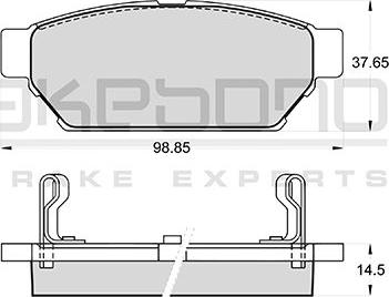 Akebono AN-380WKE - Set placute frana,frana disc aaoparts.ro