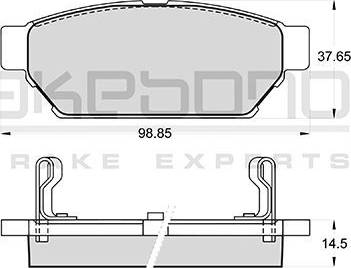 Akebono AN-380WK - Set placute frana,frana disc aaoparts.ro