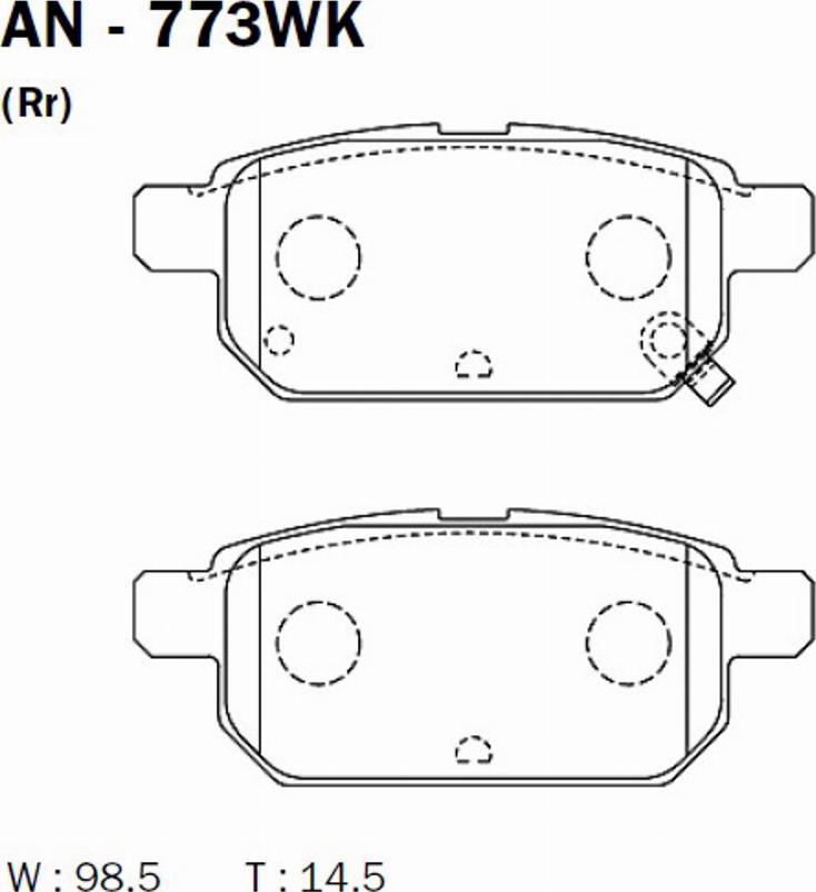 AISIN H2N046 - Set placute frana,frana disc aaoparts.ro