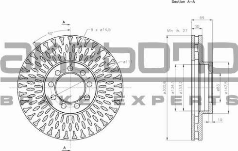 Akebono BN-0920 - Disc frana aaoparts.ro