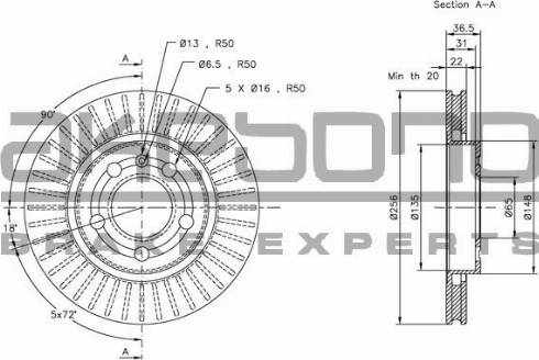 Akebono BN-0407 - Disc frana aaoparts.ro