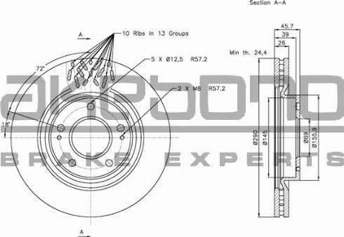 Akebono BN-0897 - Disc frana aaoparts.ro