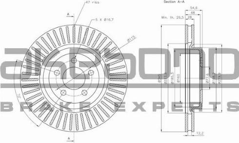 Akebono BN-0873 - Disc frana aaoparts.ro