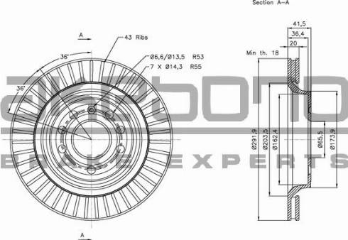 Akebono BN-0200 - Disc frana aaoparts.ro