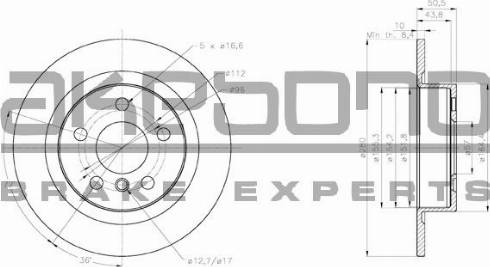 Akebono BN-0739E - Disc frana aaoparts.ro