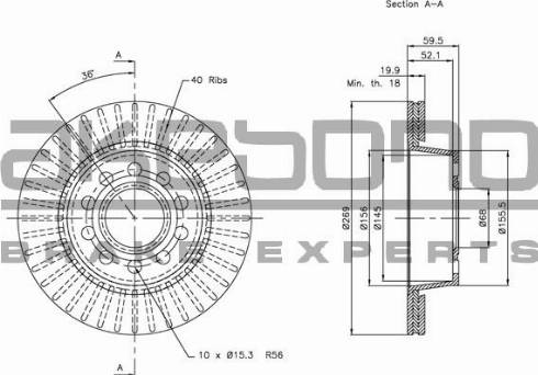 Akebono BN-1048E - Disc frana aaoparts.ro